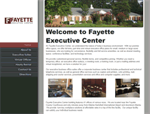 Tablet Screenshot of fayetteexecutivecenter.net